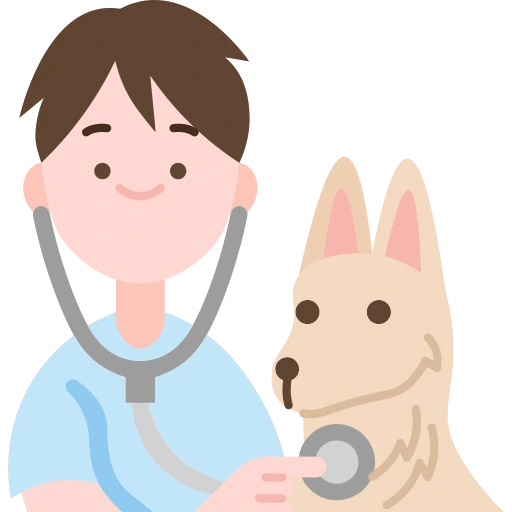 Imagem médico veterinário com cachorro